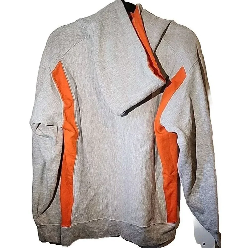 Badger Clemson Sport Long Sleeve Hoodie South Carolina Gray Orange Small